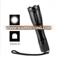 Waterproof Portable Torch LED Flashlight XML-T6 Zoomable AAA /18650 Rechargeable Battery Tactical LED Flashlight