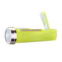 1200mah lithium battery led rechargeable flashlight torch with cob side light