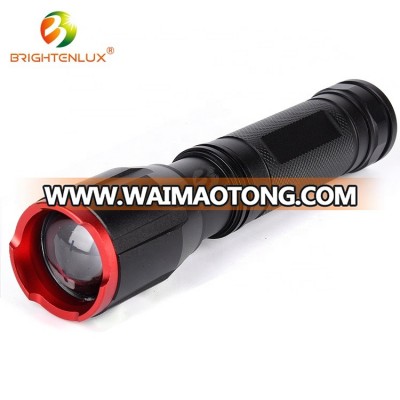 Factory Bulk Sale High Power 5 Modes Cheap price Led USB charging zoom focus powerful rechargeable flashlight